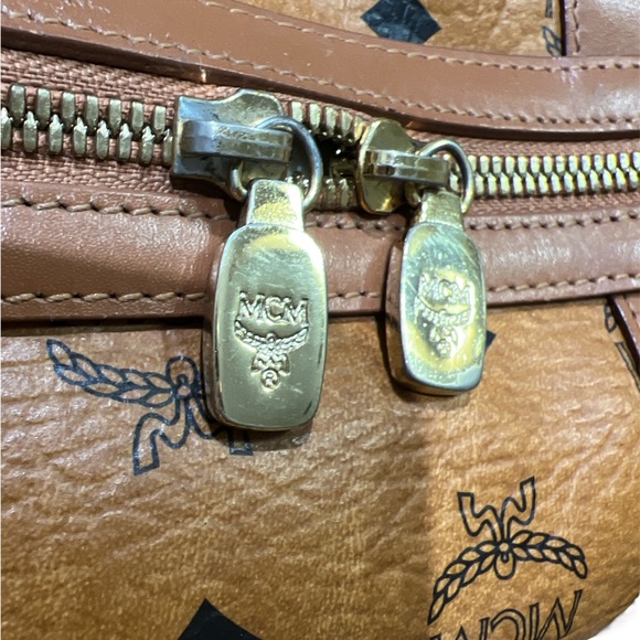 Vintage MCM Cognac Visetos Coated Canvas
Front Pocket Satchel Bag - Picture 7 of 16